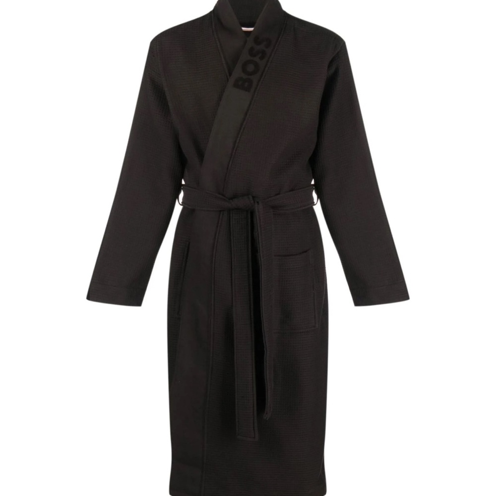 Boss Women's Elegant Black Wrap Robe